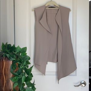 Zara Draped Vest. Sz XS. CLOSET SALE.